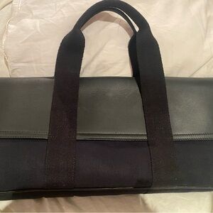 Hermes Valparaiso GM Tote bag Leather cover Hand bag Black authentic